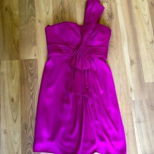 Pink cocktail dress.